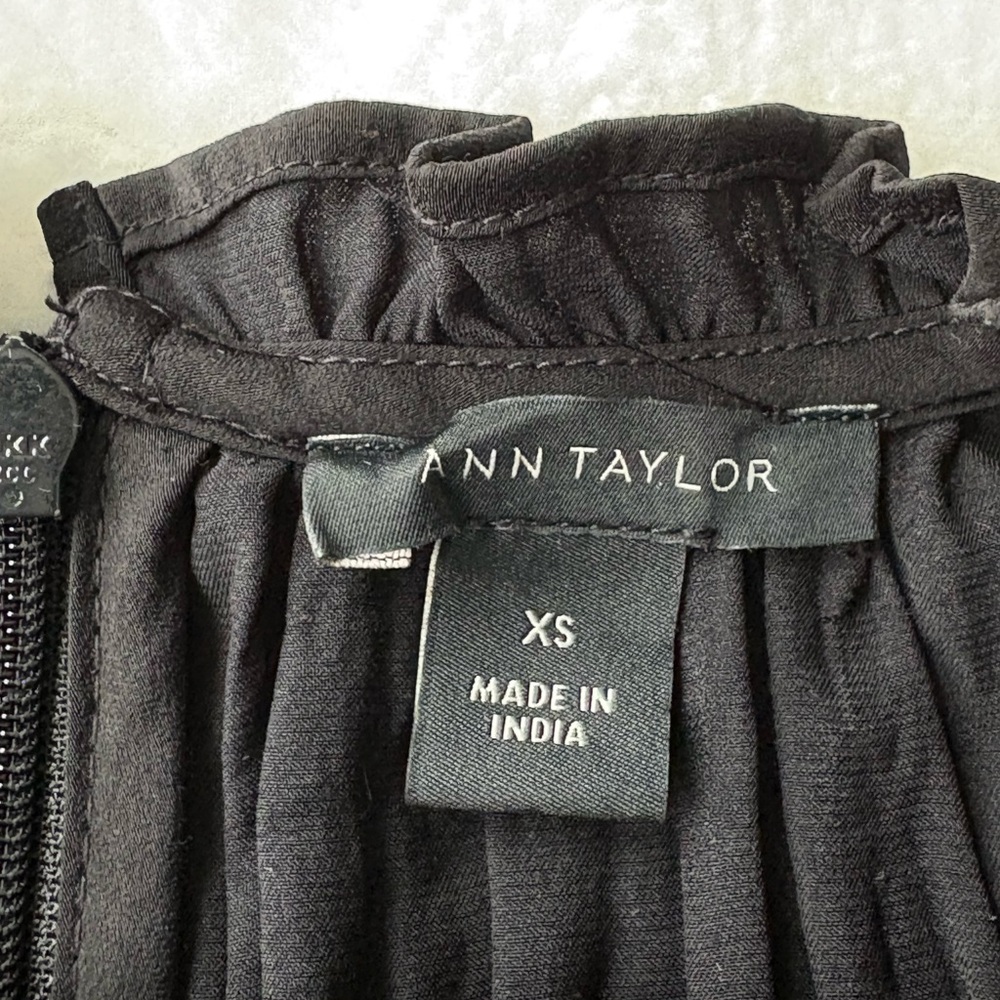 Ann Taylor Flutter Sleeve Smocked Blouse - Picture 5 of 6